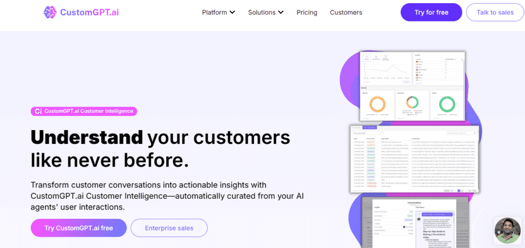 CustomGPT AI screenshot