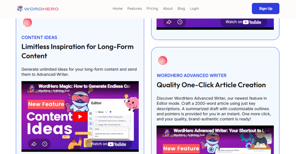 WordHero screenshot