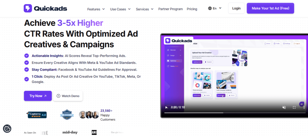 Quickads AI screenshot