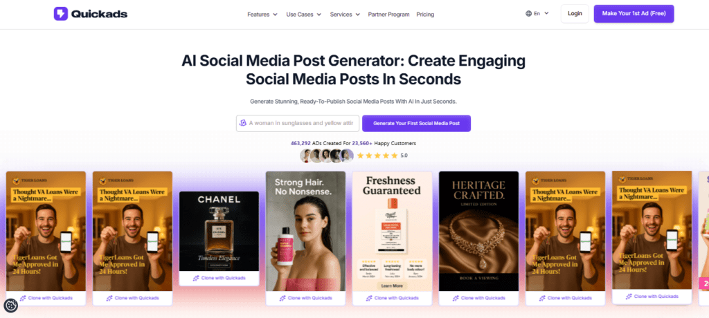 Quickads AI screenshot