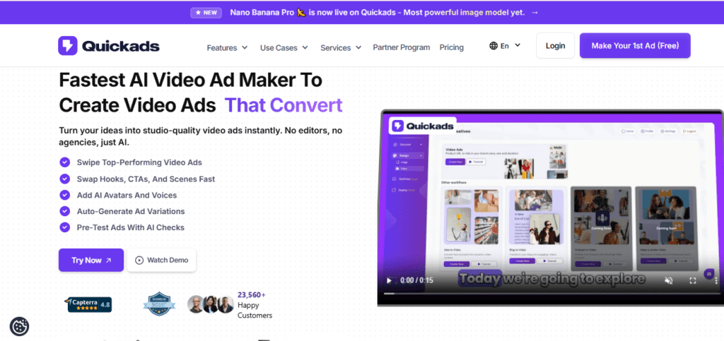 Quickads AI screenshot