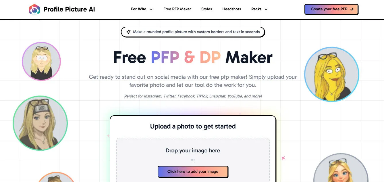 ProfilePicture AI Free Profile Picture Maker with AI Features Platform Overview | Best Free AI Tools Team Review