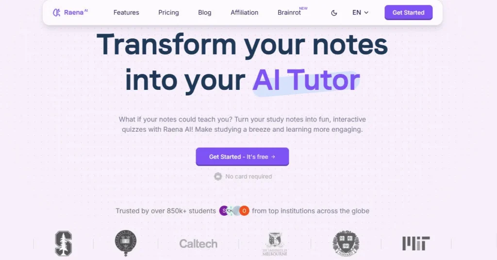 Raena AI Review Platform Overview | Best Free AI Tools Review