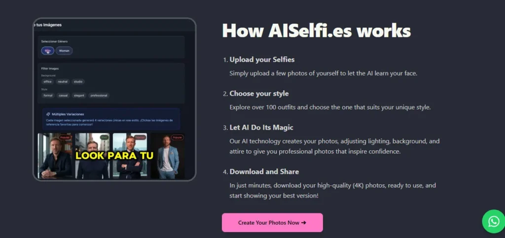 AISelfi.es screenshot
