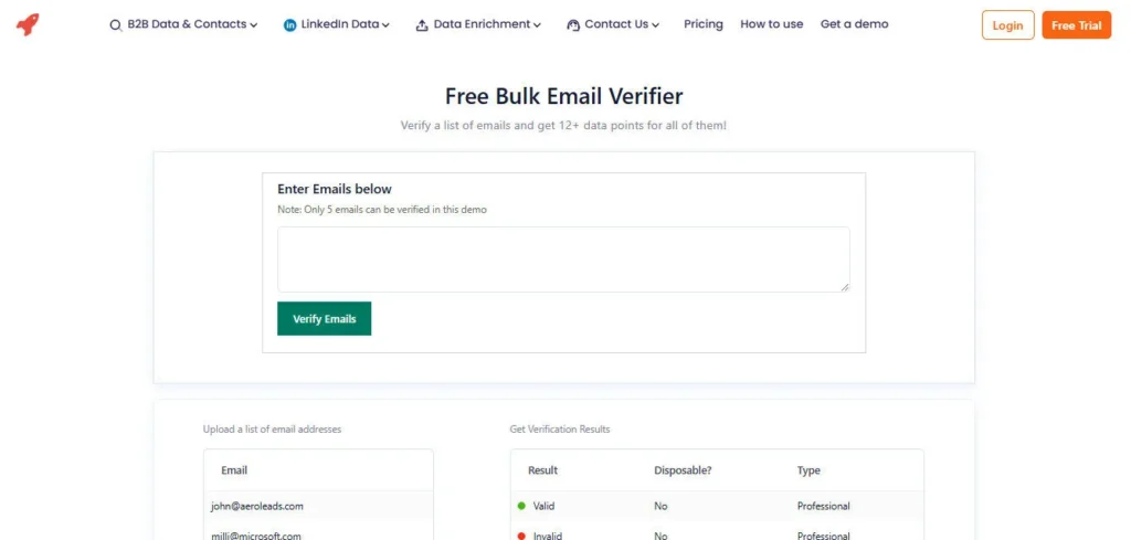 AeroLeads screenshot