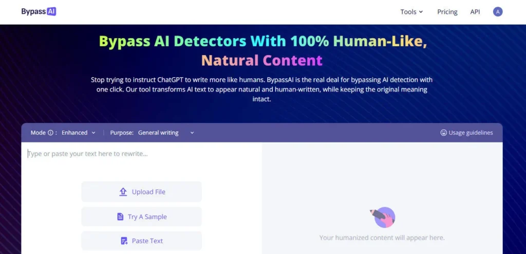 BypassAI AI screenshot