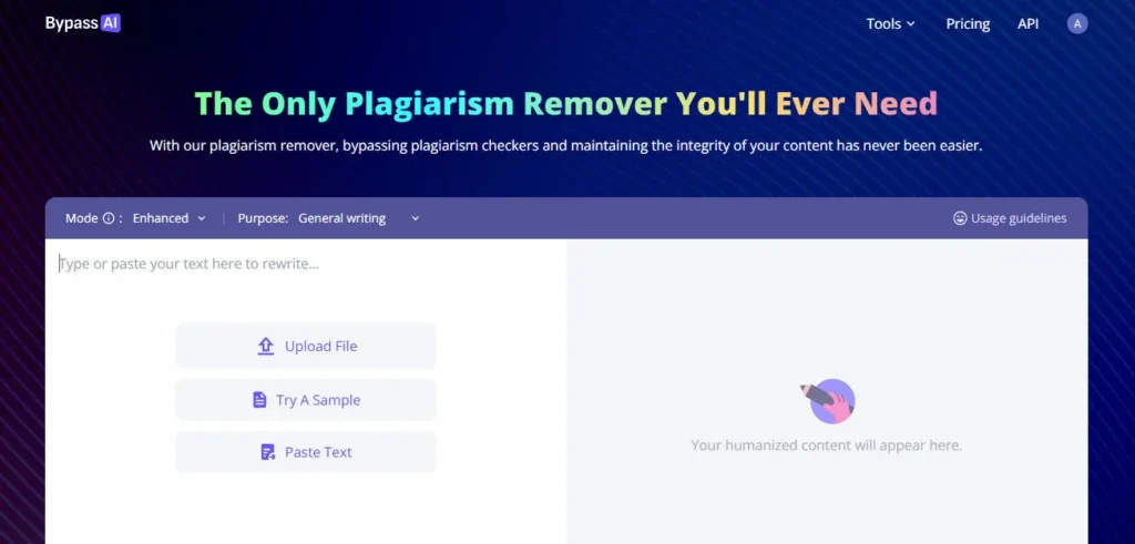 BypassAI AI screenshot