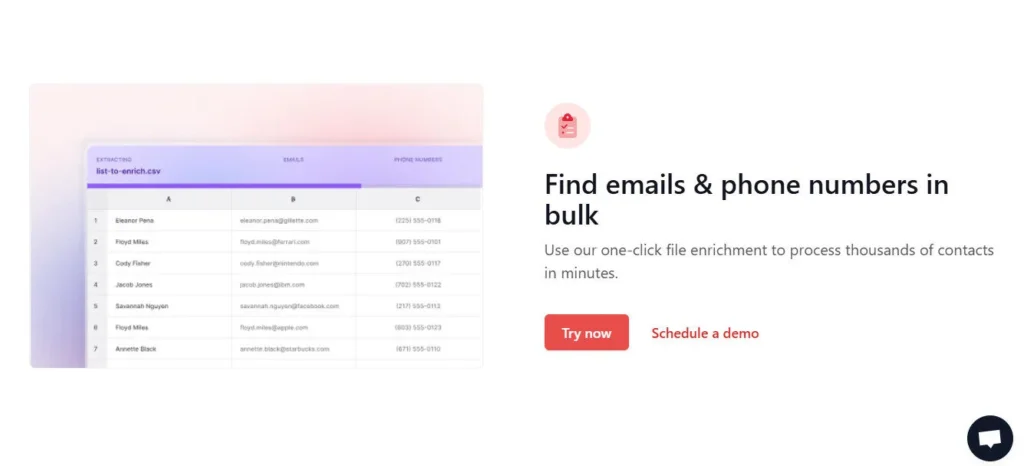 Findymail screenshot