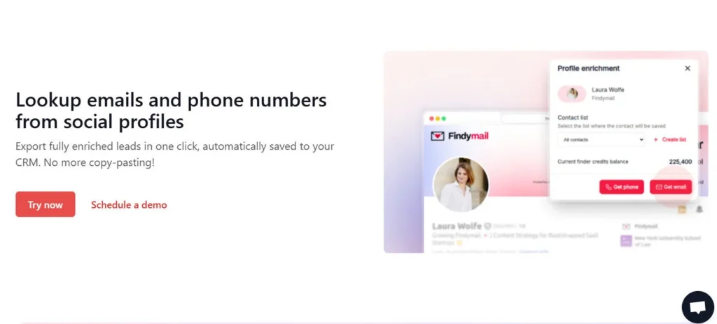 Findymail screenshot