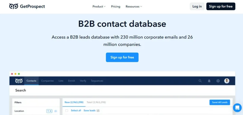 GetProspect screenshot