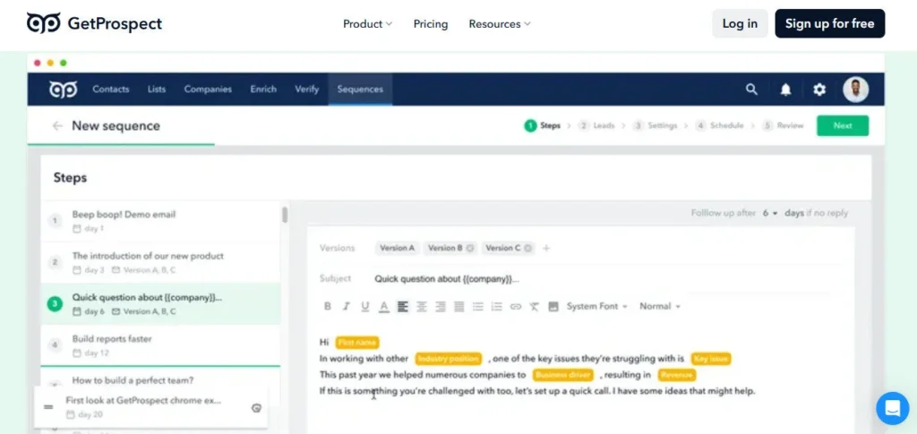 GetProspect screenshot