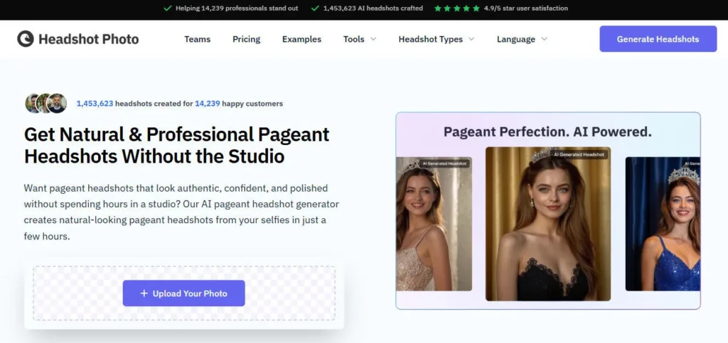 HeadshotPhoto.io screenshot
