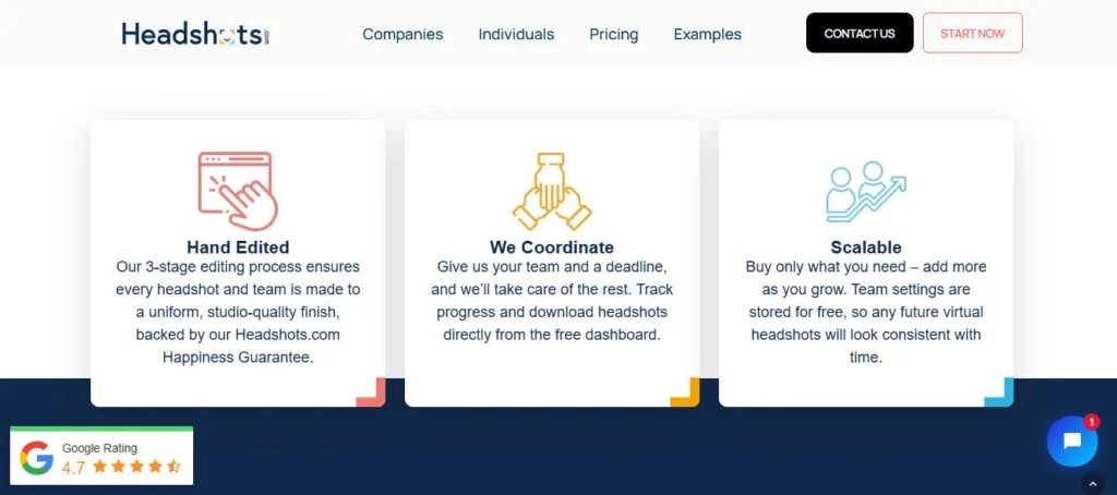 Headshots.com screenshot