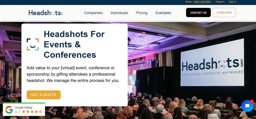 Headshots.com screenshot