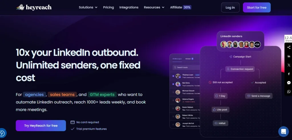 Heyreach AI Review Platform Overview | Best Free AI Tools Review