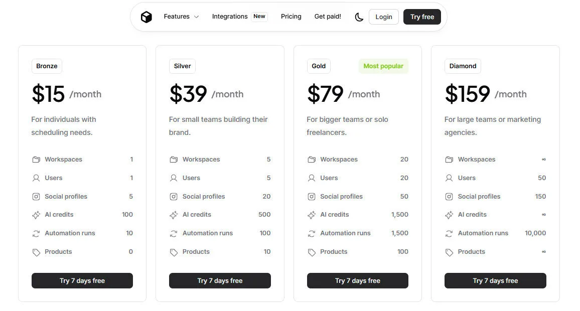 Ocoya Yearly Pricing Plans | Best Free AI Tools Price Guide