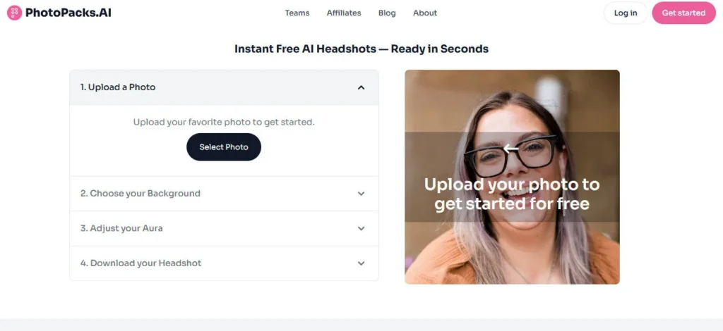 PhotoPacks.AI screenshot