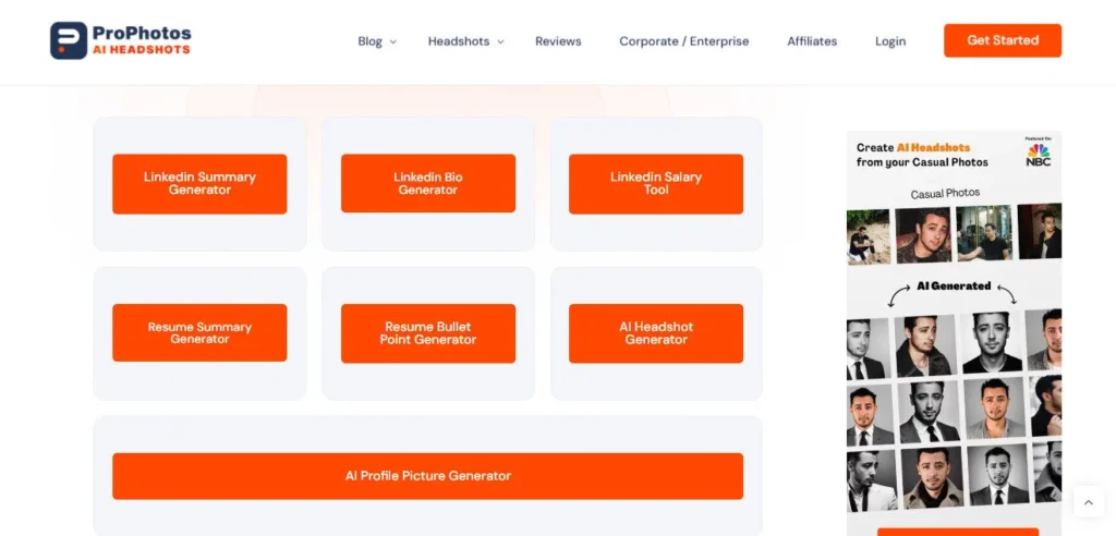 ProPhotos AI screenshot