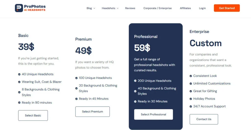 ProPhotos AI screenshot