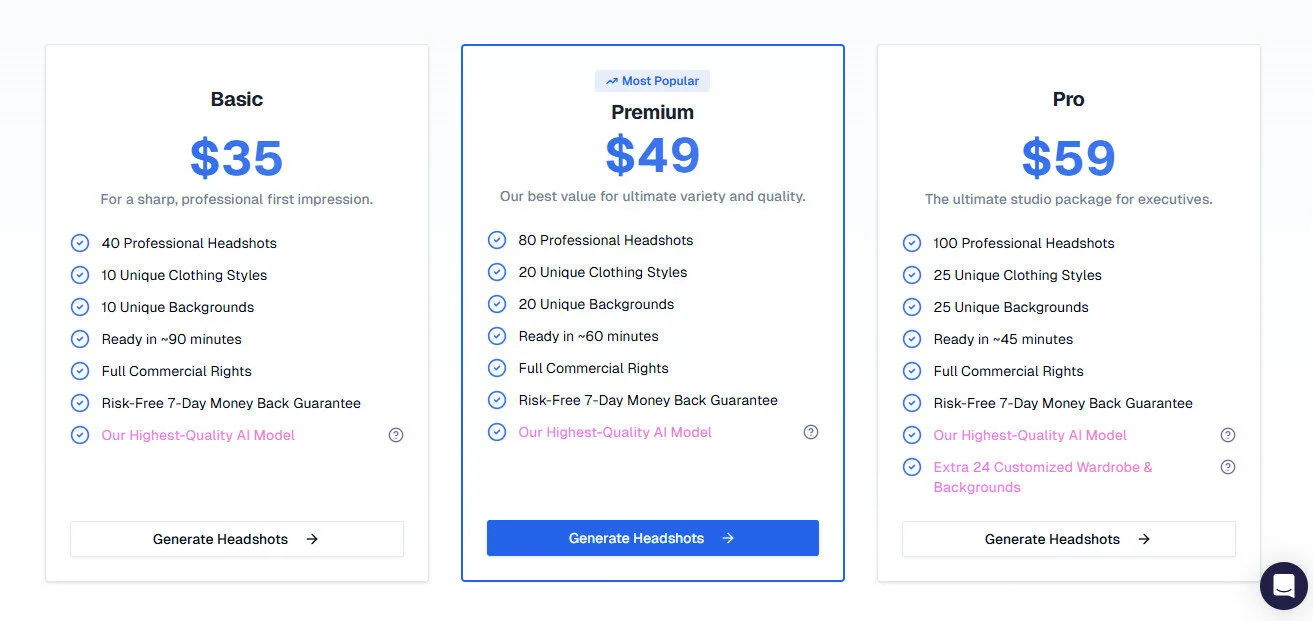 Proshoot.co Pricing Plans | Best Free AI Tools Price Guide