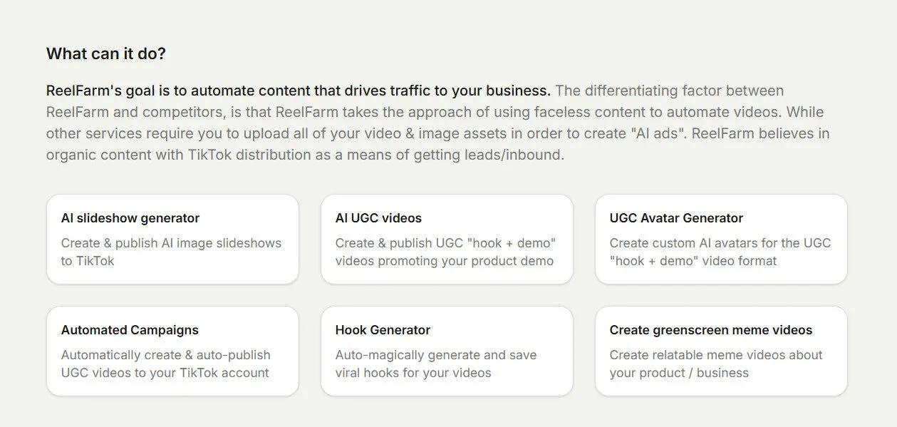 ReelFarm All AI Features Platform Overview | Best Free AI Tools Team Review