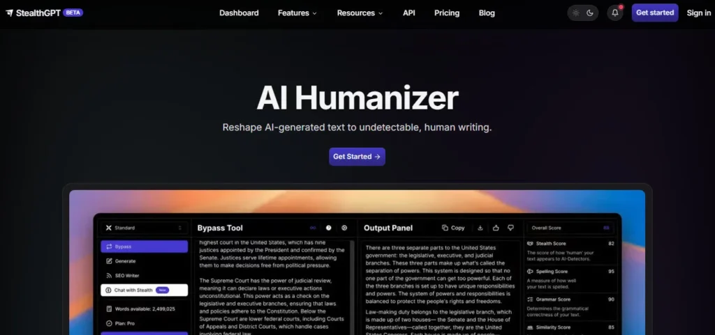 StealthGPT screenshot