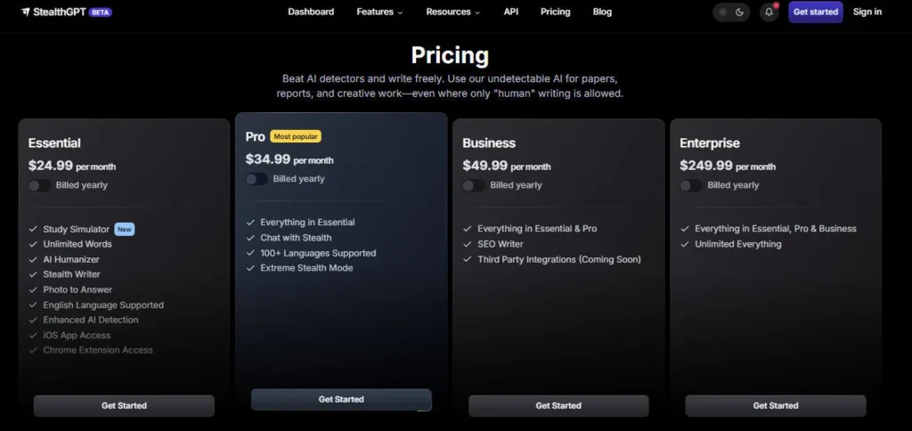 StealthGPT screenshot