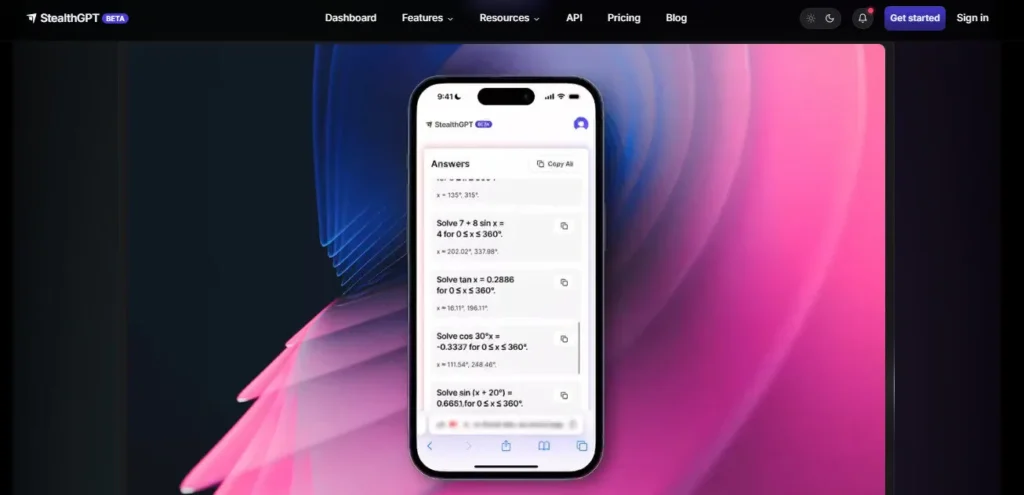 StealthGPT screenshot