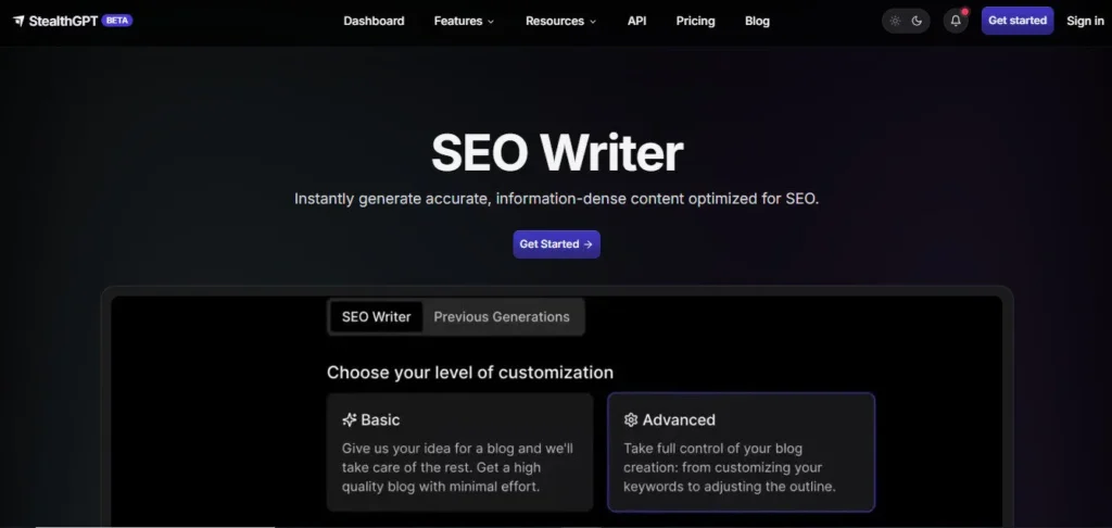 StealthGPT screenshot