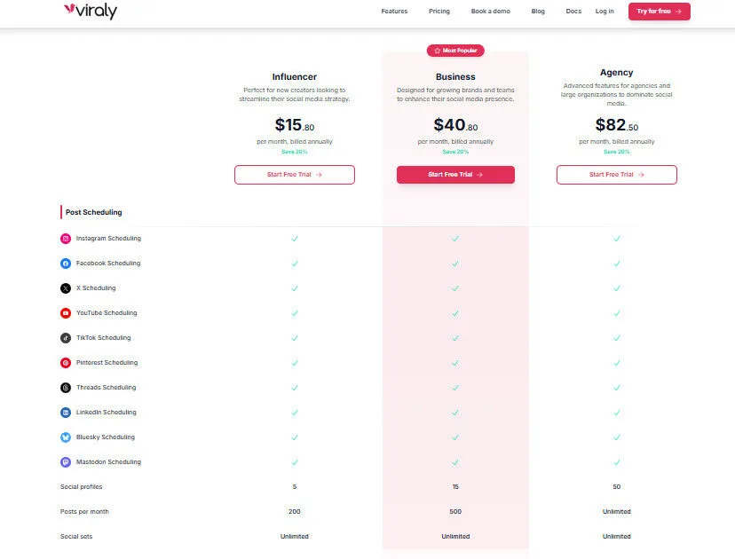 Viraly.io Yearly Pricing Plans | Best Free AI Tools Price Guide