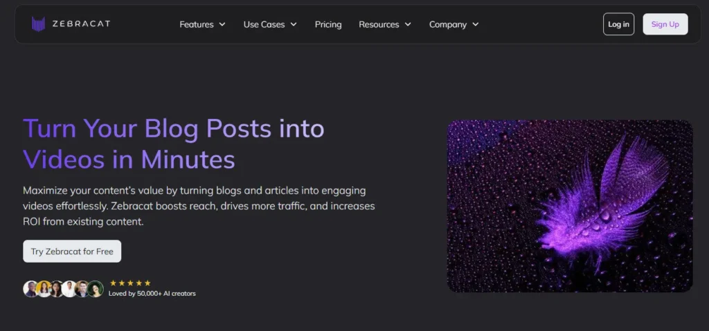 Zebracat AI screenshot