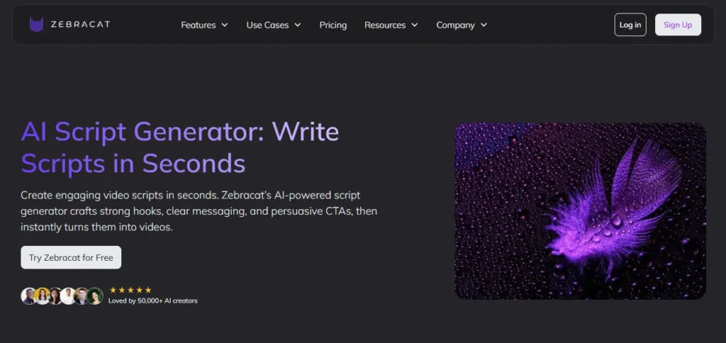Zebracat AI screenshot