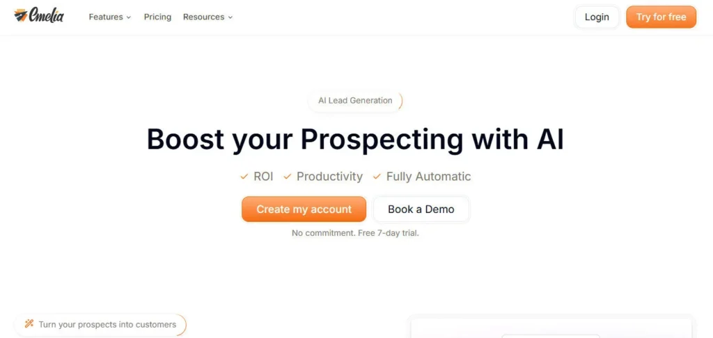 Emelia.io screenshot