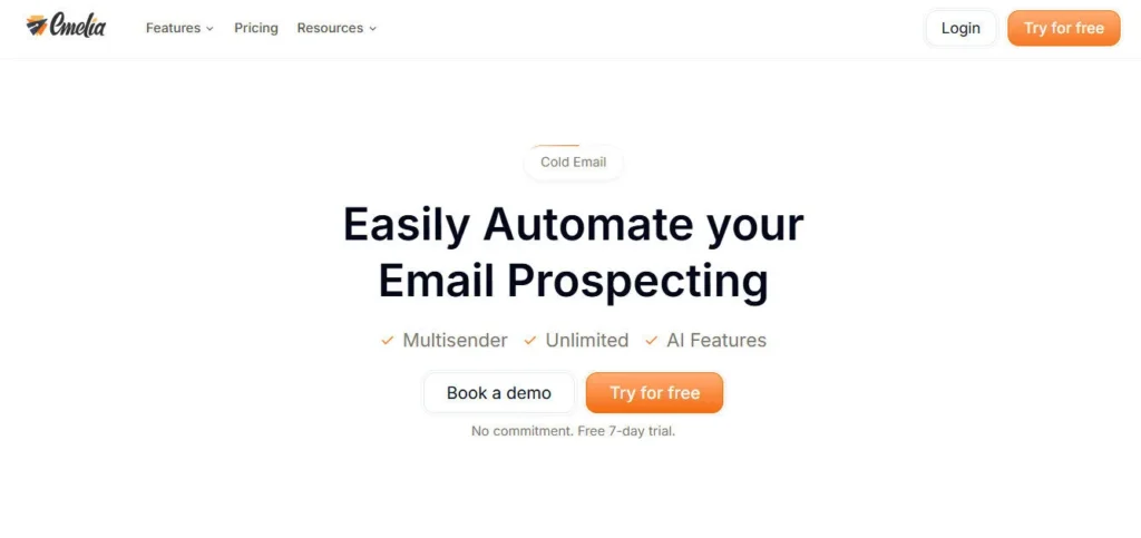 Emelia.io screenshot