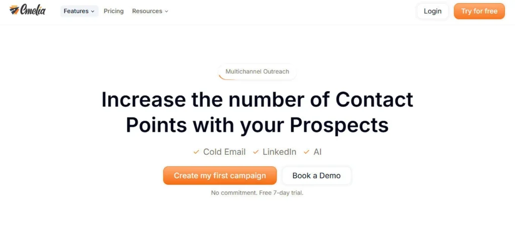 Emelia.io screenshot