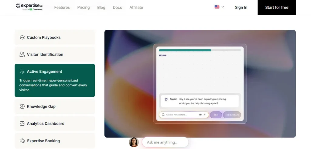 Expertise AI screenshot