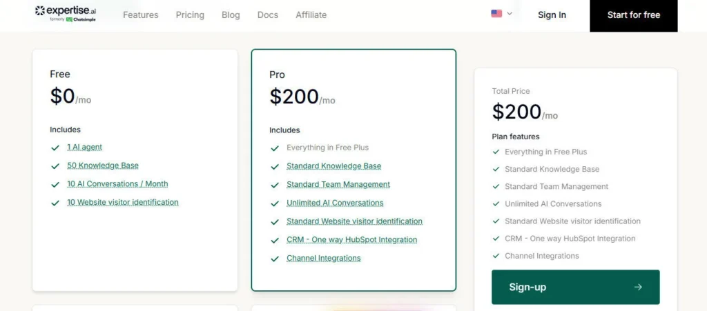 Expertise AI screenshot
