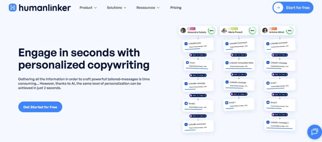 Humanlinker screenshot
