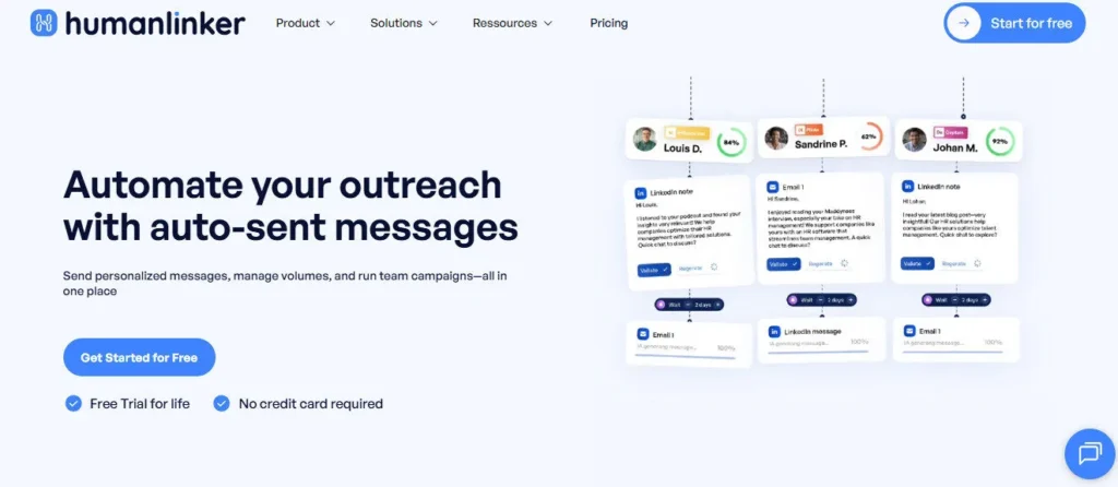 Humanlinker screenshot