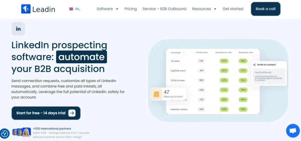 Leadin.fr screenshot