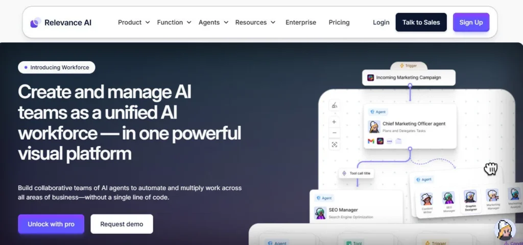 Relevance AI screenshot