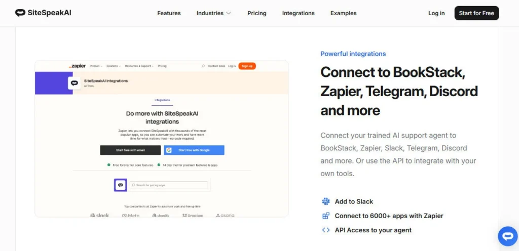 SiteSpeak AI screenshot