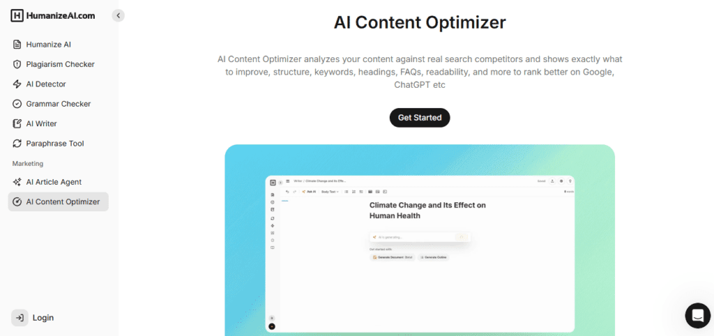 HumanizeAI screenshot