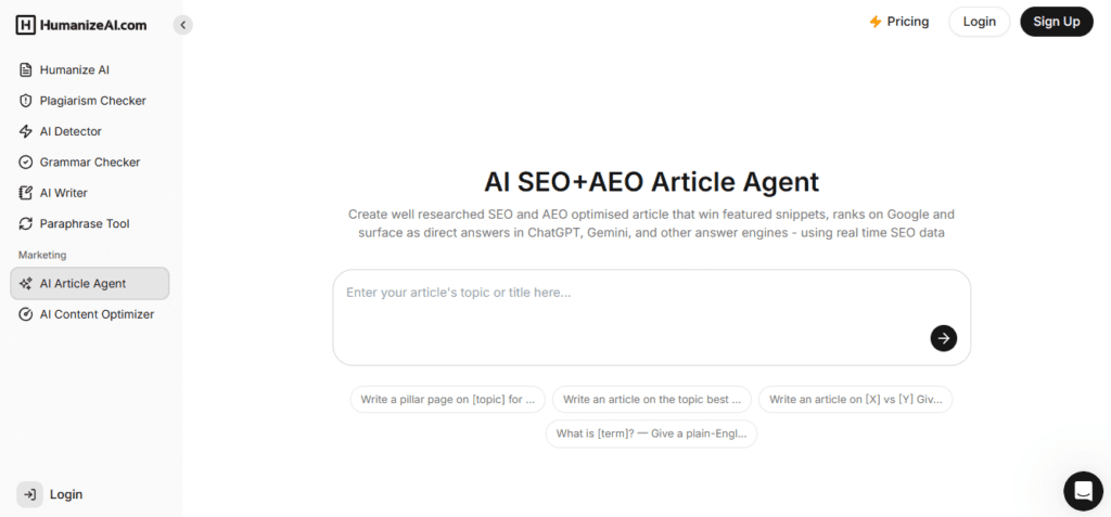 HumanizeAI screenshot