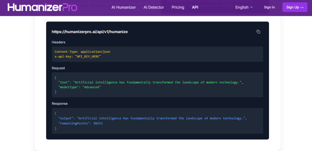 HumanizerPro AI screenshot