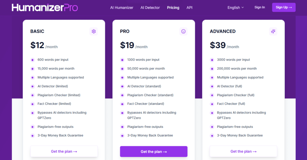 HumanizerPro AI screenshot