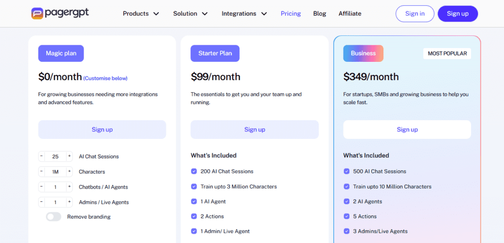 Pagergpt AI screenshot
