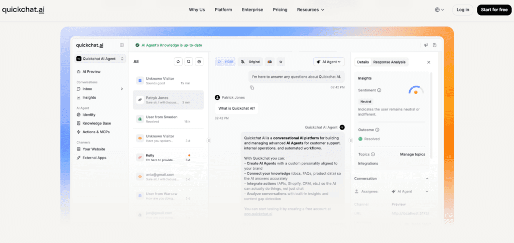 Quickchat AI screenshot