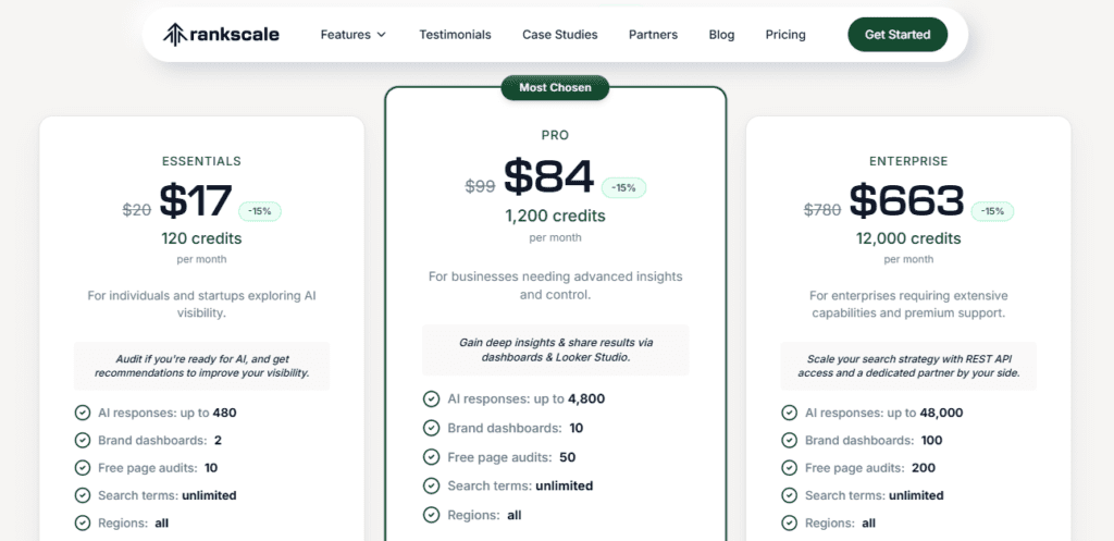 Rankscale AI screenshot