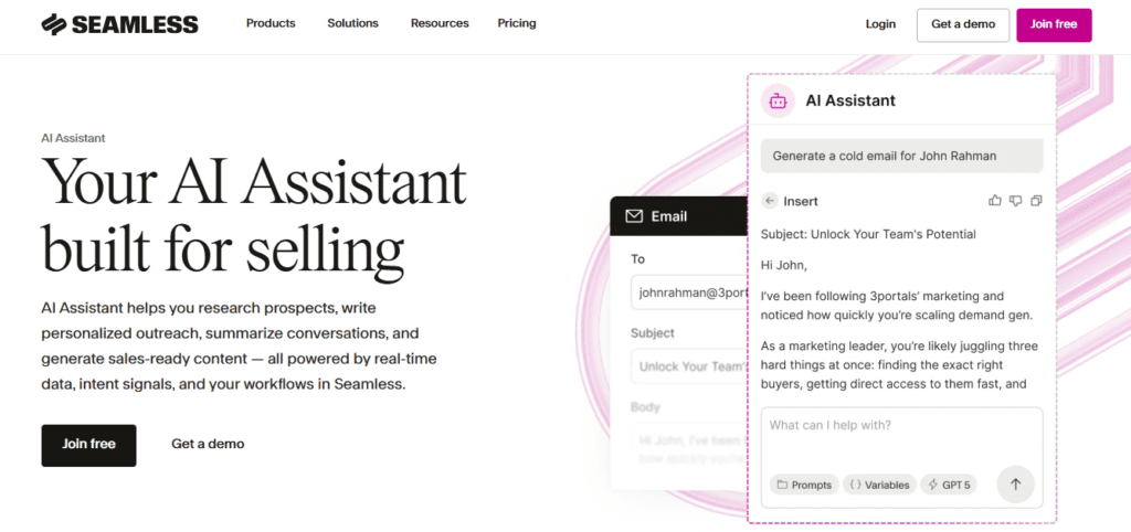Seamless AI screenshot